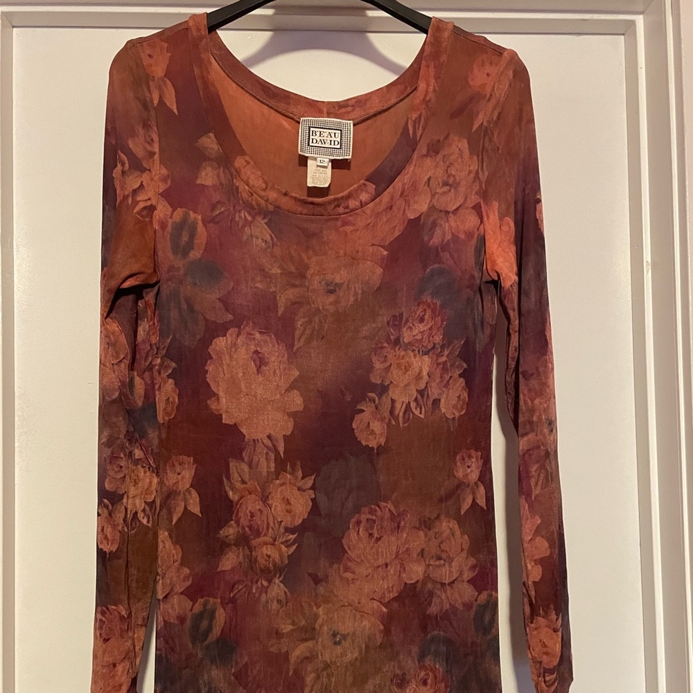 Vintage 90s Long sleeve Maxi Dress